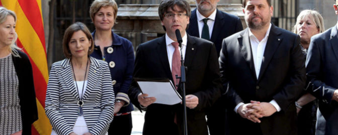 PUIGDEMONT ANUNCIA PARA EL 1 DE OCTUBRE UN REFERÉNDUM SOBRE LA INDEPENDENCIA